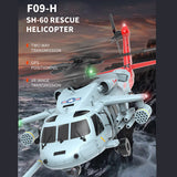 YU XIANG F09-H SH60 Seahawk 8CH 1/47 2.4G Dual Brushless DD 6G/3D RC Helicopter Model (RTF)
