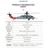 YU XIANG F09-H SH60 Seahawk 8CH 1/47 2.4G Dual Brushless DD 6G/3D RC Helicopter Model (RTF)