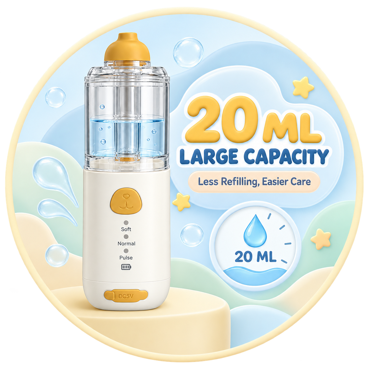 20 milliliter large-capacity water tank