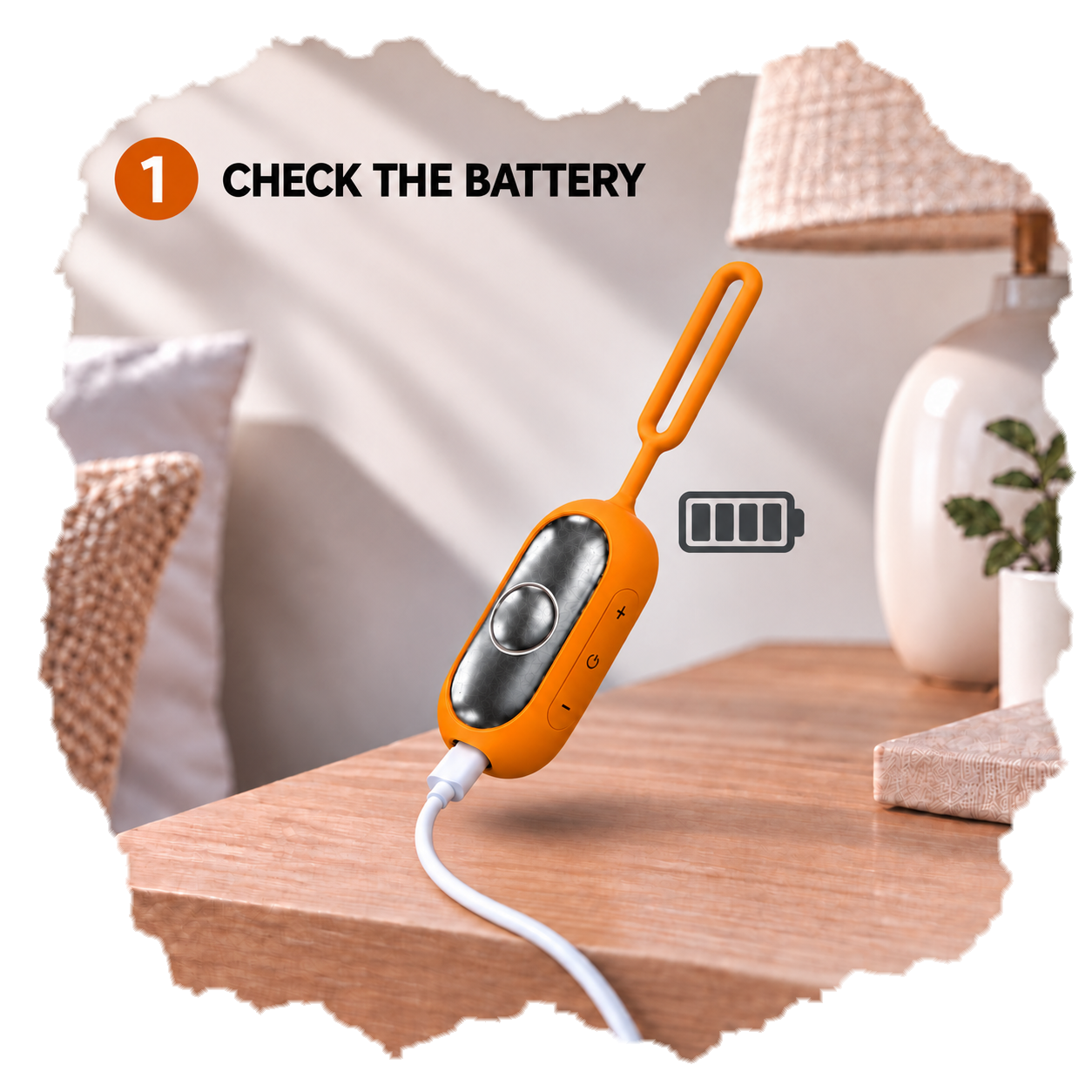 Check the HE-M001 battery before use