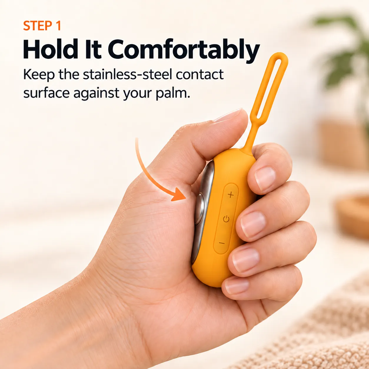Hold HE-M0011 comfortably in your palm