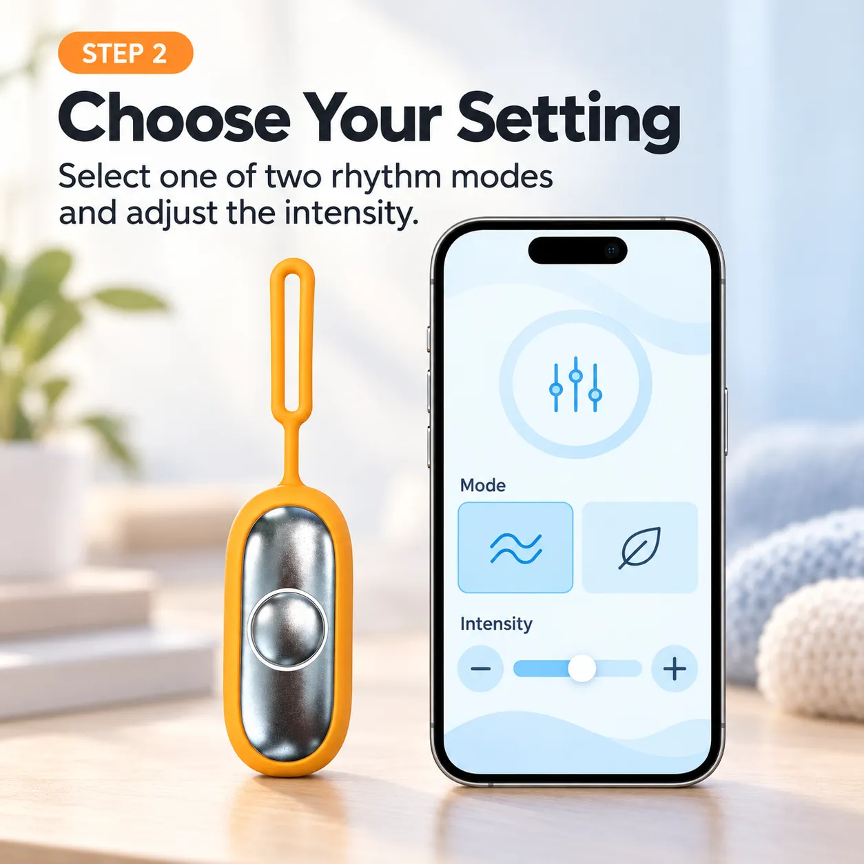 Choose your HE-M0011 setting in the app