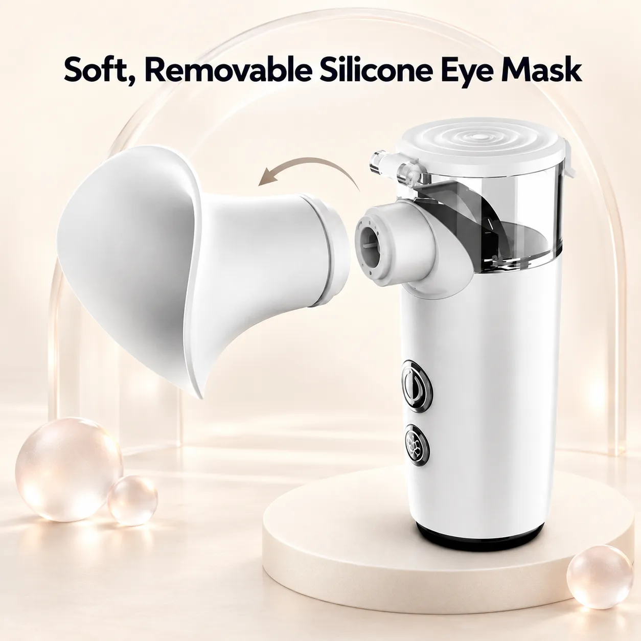 Soft removable silicone eye mask